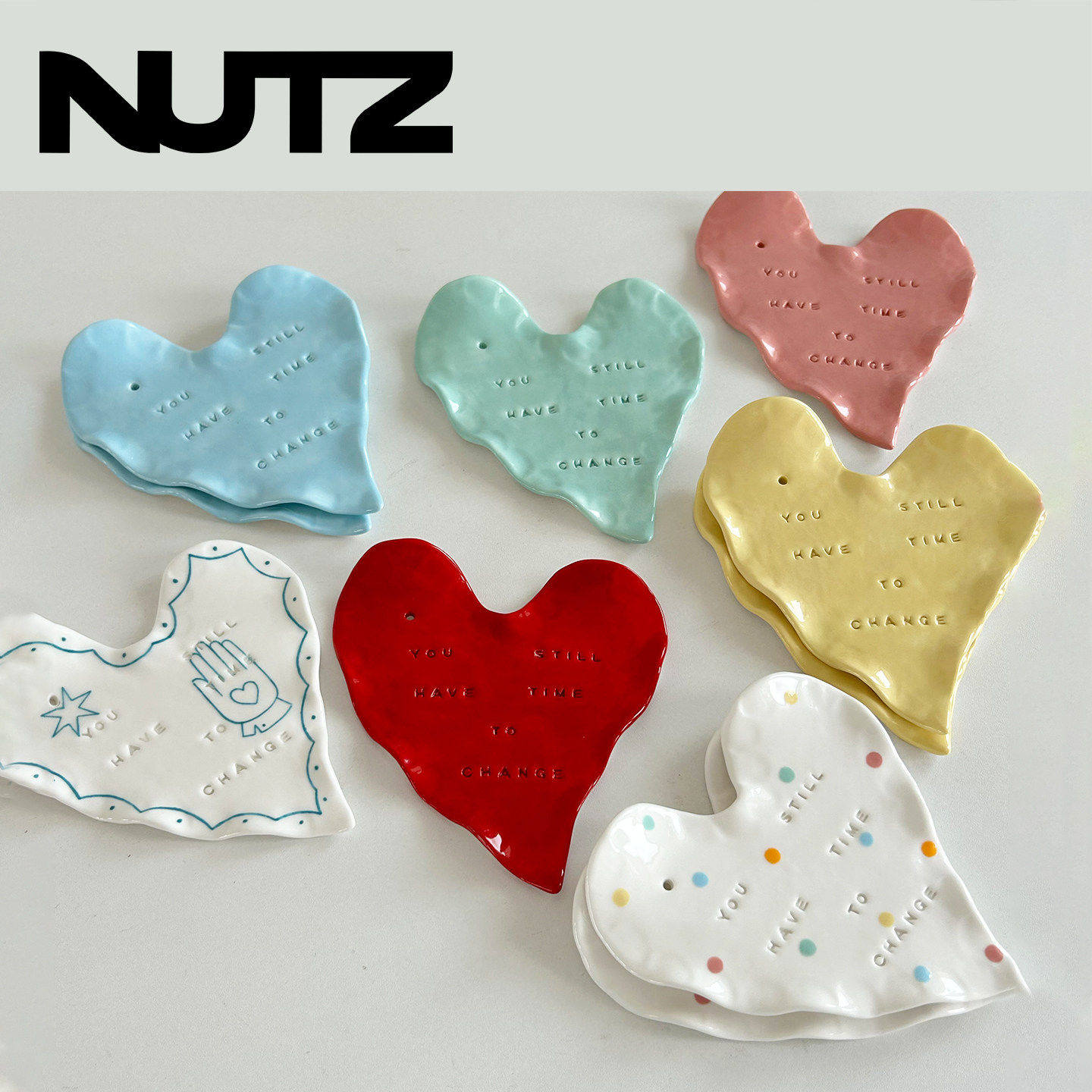 NUTZ爱心香插香台pocket陶瓷香托收纳盘原创线香底座家居摆件礼物