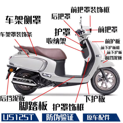 【US125T全车外壳原厂防伪】