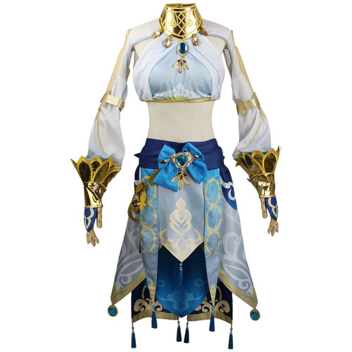 女全套妮露cos服蓝色演出服装