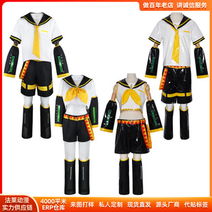 万圣节男女款套装cosplay制服舞台服动漫cos服镜音双子JK水手服