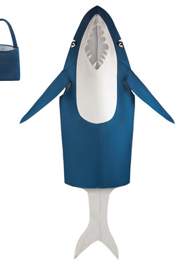 万圣节海洋鲨鱼cosplay角色扮演服装化装舞会狂欢派对鲨鱼cos服装