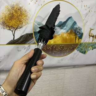 黑胶雨伞长柄加大复古成人手动推拉直杆双人大号黑色男高尔夫防风