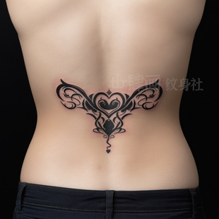 主权宣誓 子宫后腰辣妹纹身贴草本女防水持久魅魔贴纸大腿性感风