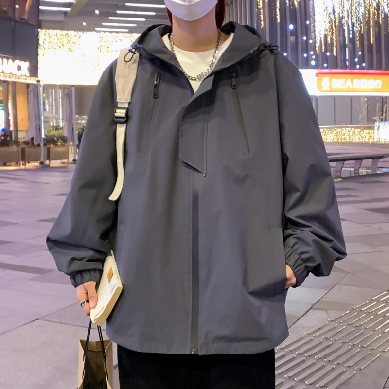 外套男春秋季潮流夹克痞帅气休闲百搭褂子潮牌高级感男款冲锋风衣