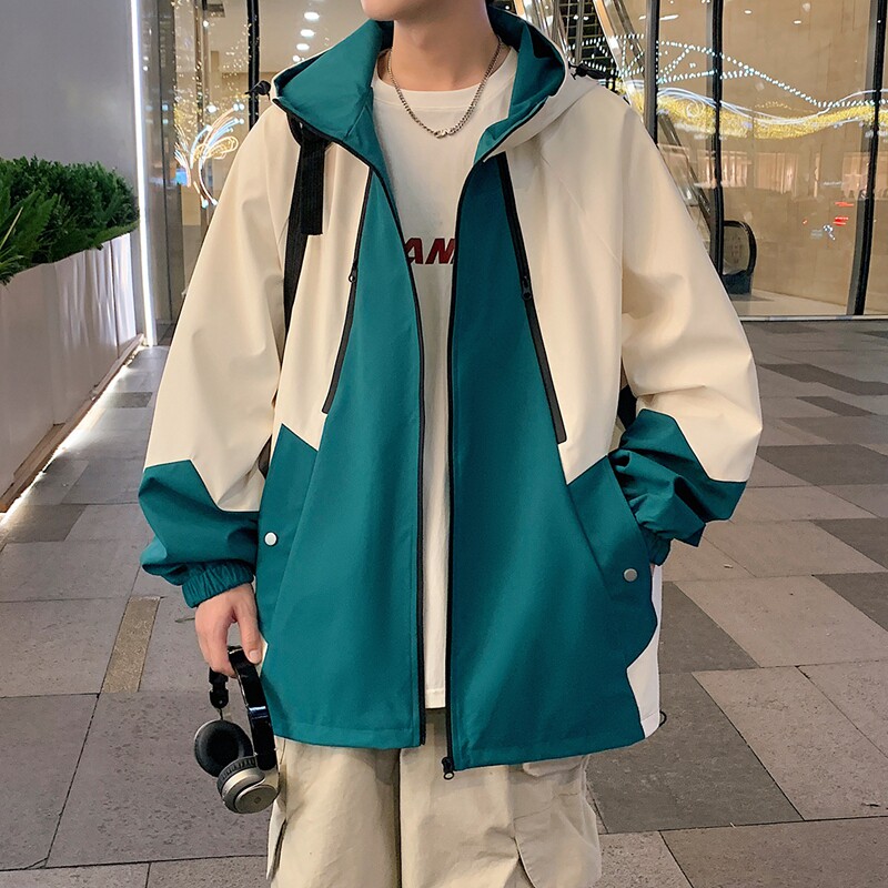 外套男春秋季潮流夹克痞帅气休闲褂子秋天秋衣上衣服潮牌冲锋风衣