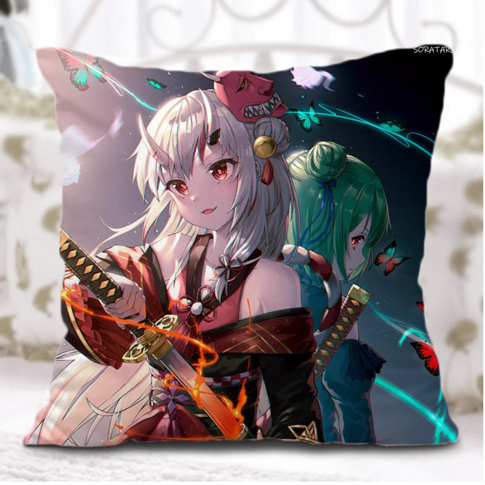 Vtuber主播百鬼绫目hololive周边抱枕二次元动漫枕头男女生日礼物