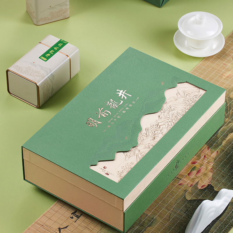 特种纸复古中式茶叶包装盒