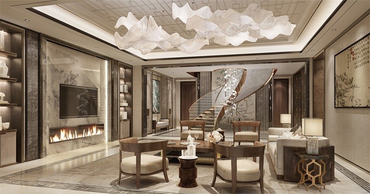 汤臣一品大户型复式豪宅室内工装装修CAD施工图+PPT方案+照明设计