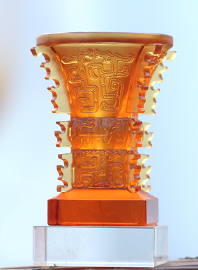 琉璃蒸蒸日上宝鼎办公风水摆件