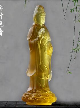 古法琉璃观音菩萨礼盒寺庙佛像