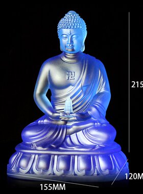 东方古法琉璃供奉寺庙药师佛