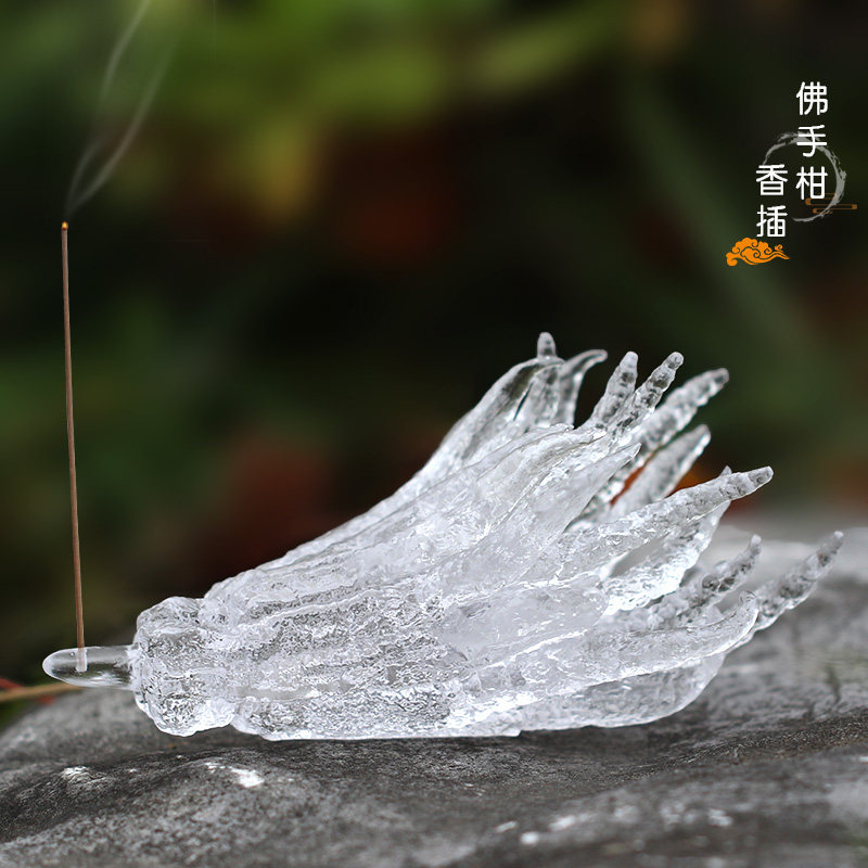 琉璃佛手香插佛果摆件居家客厅办公茶室装饰摆放朋友送礼佛手柑