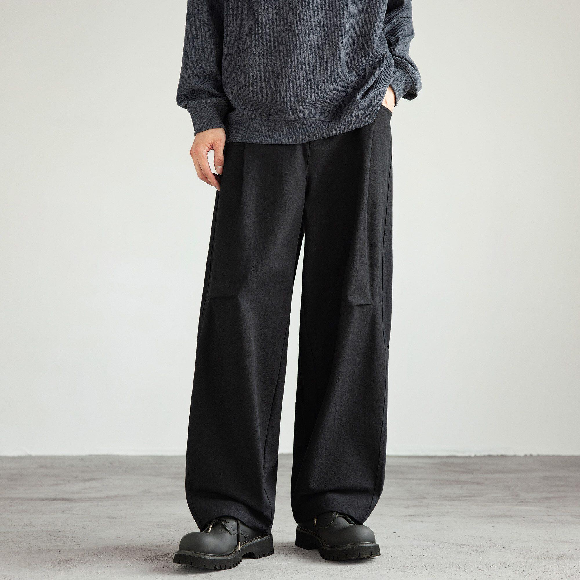 唐狮2026秋冬季男休闲长裤宽松阔腿直筒裤百搭休闲裤男裤子潮流