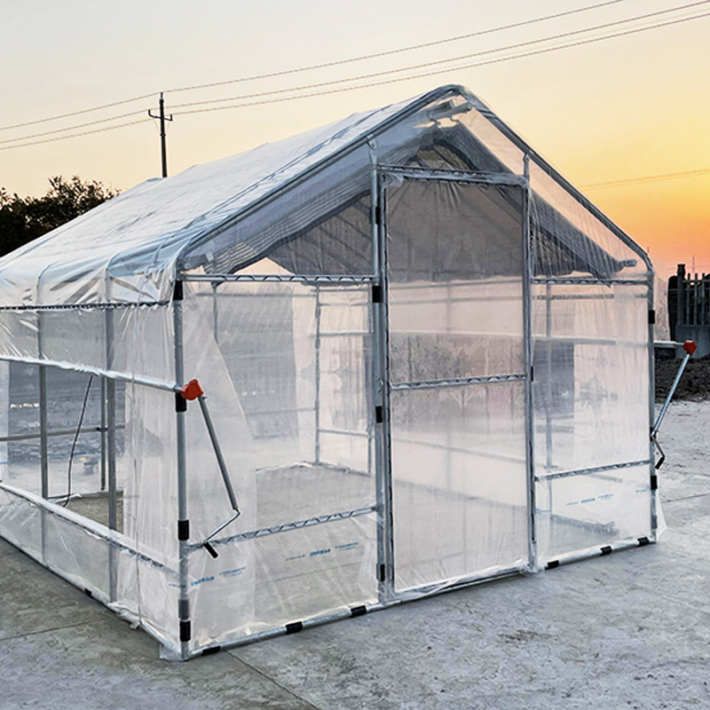 家用温室内遮阳大棚多肉家庭阳台保温花房暖房加厚镀锌管屋顶遮阳