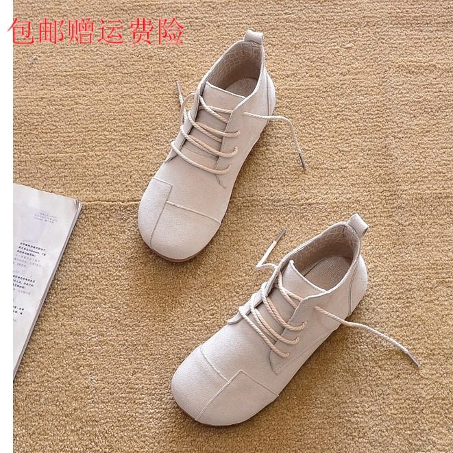 包邮2025新款外贸秋季平底短靴单靴平跟马丁靴短筒圆头踝靴女靴子,女鞋,时装靴,淘宝优惠券,粉丝福利购,淘宝优惠卷