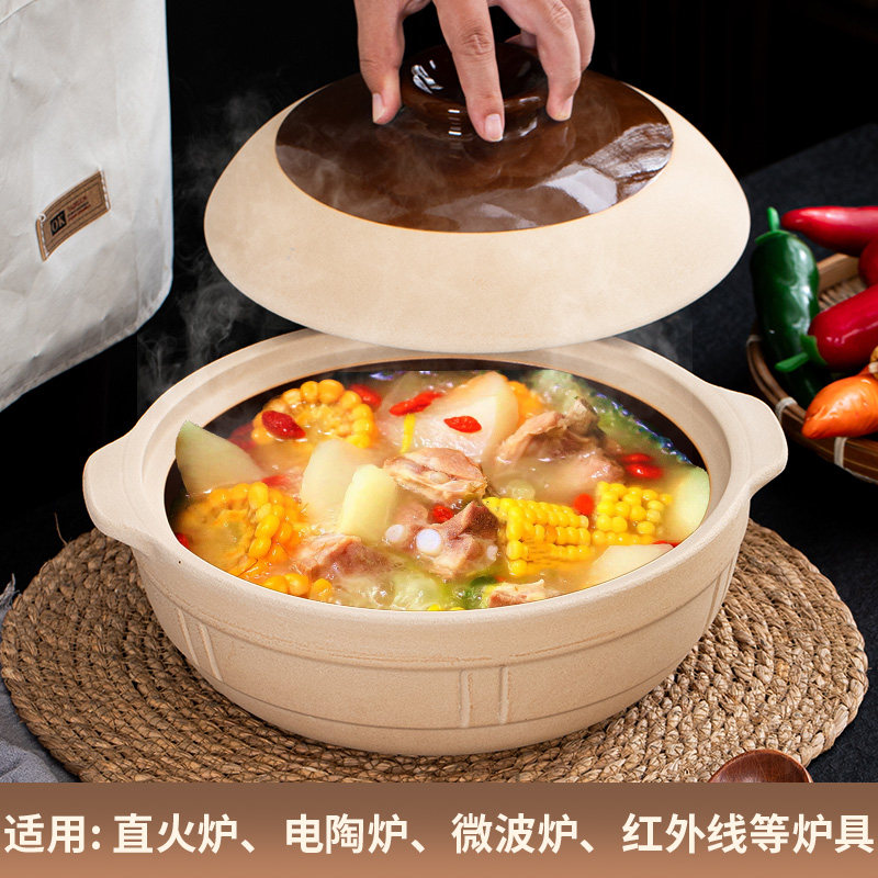 老式日式打边炉专用砂锅商用煲仔饭炖锅煲汤瓦煲陶土干烧不裂火锅