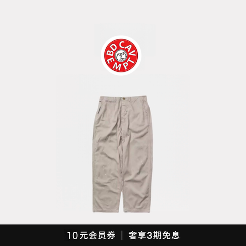 [5折现货]BD CAVEMPT日产水洗做旧泼墨脏脏裤余文乐工装休闲长裤