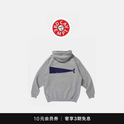 [5折现货]BD CAVEMPT CACHALOT HOODED西山彻冬加绒日系复古卫衣