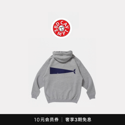 [5折现货]BD CAVEMPT CACHALOT HOODED西山彻冬加绒日系复古卫衣