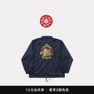 [5折现货]BD CAVEMPT日产面料 余文乐机车复古刺绣教练夹克外套