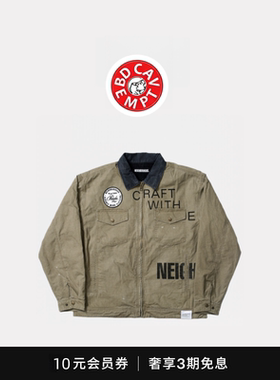 [5折现货]BD CAVEMPT工装复古四袋夹克林俊杰水洗做旧底特律外套