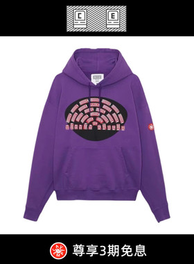 【现货】BD CAVEMPT C.E 22SS日潮紫色宽松情侣男女连帽卫衣