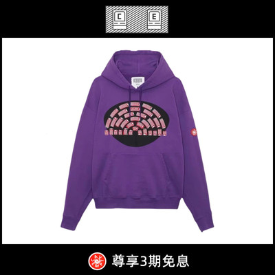 【现货】BD CAVEMPT C.E 22SS日潮紫色宽松情侣男女连帽卫衣