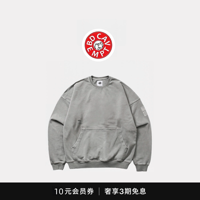 [5折现货]BD CAVEMPT余文乐同款橙标圆领套头毛圈卫衣420克