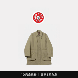 [5折现货]BD CAVEMPT工装口袋宽松休闲中长保暖棉衣夹棉外套棉服