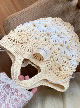 暮色｜蛋糕手提包毛线手工diy材料包钩针编织包礼物钩织原创送人