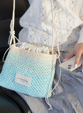 暮色｜棉草海盐芝士包毛线手工diy材料包钩针编织包礼物钩织原创