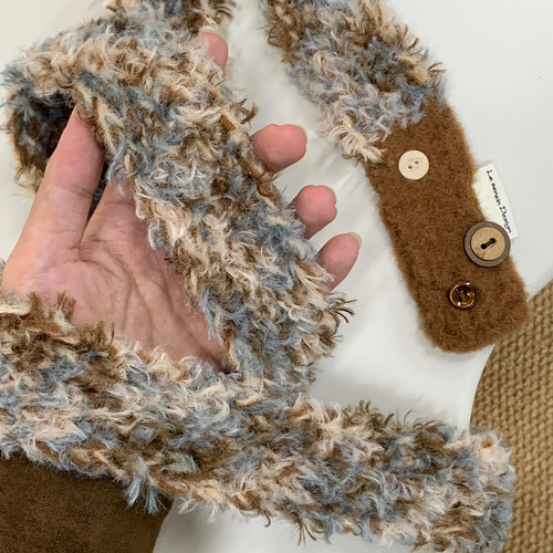 暮色窄围巾diy材料包送编织工具