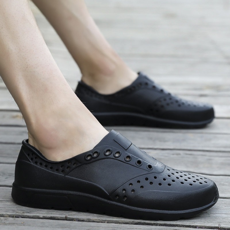 2019夏季新款凉鞋男士透气休闲拖鞋韩版软底室外穿海边沙滩洞洞鞋|ruв категории Мужская обувь, сандалии - от Buy2taobao.com для оказания профессиональной услуги покупки агента Taobao