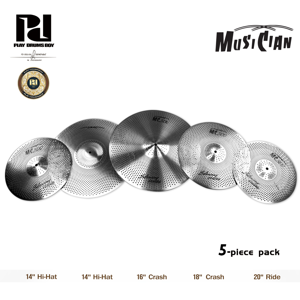 MC500系列静音镲片套装消音专业