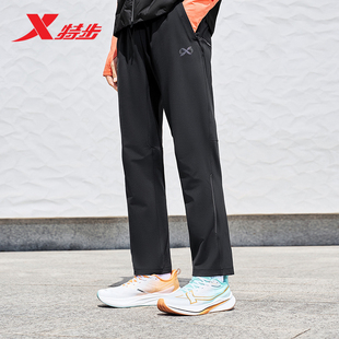 特步运动裤男款2025冬季新款针织长裤男休闲裤运动潮流裤子