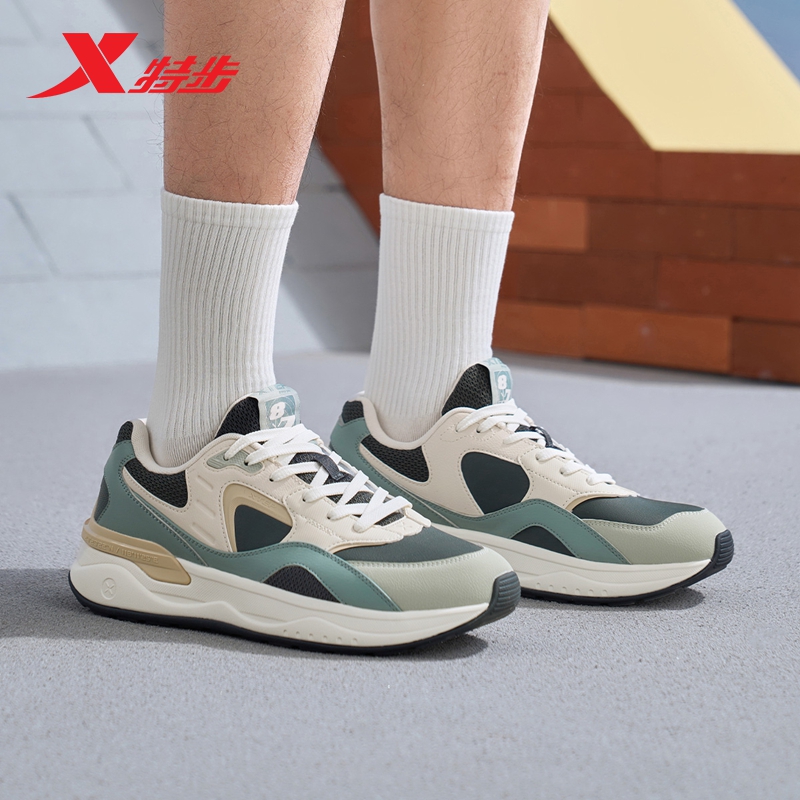 特步光年休闲鞋男鞋2025春季新款户外运动鞋情侣潮鞋975119320019