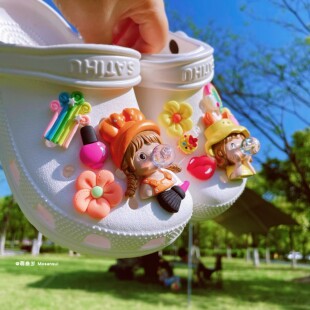 适配crocs洞洞鞋夏季女鞋拖鞋个性diy装饰扣卡扣鞋花cross扣子
