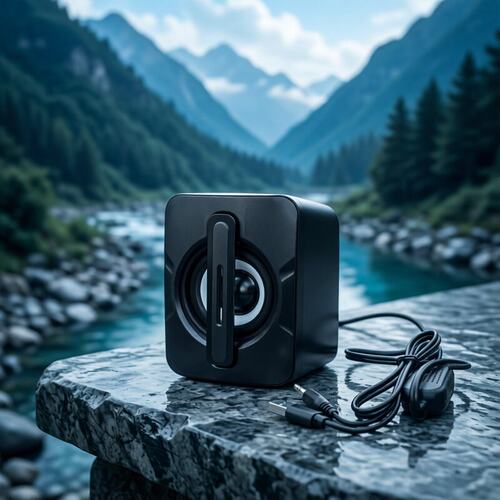 台式机电脑单个迷你桌面小音箱USB供电有源3.5音频笔记本手机音响