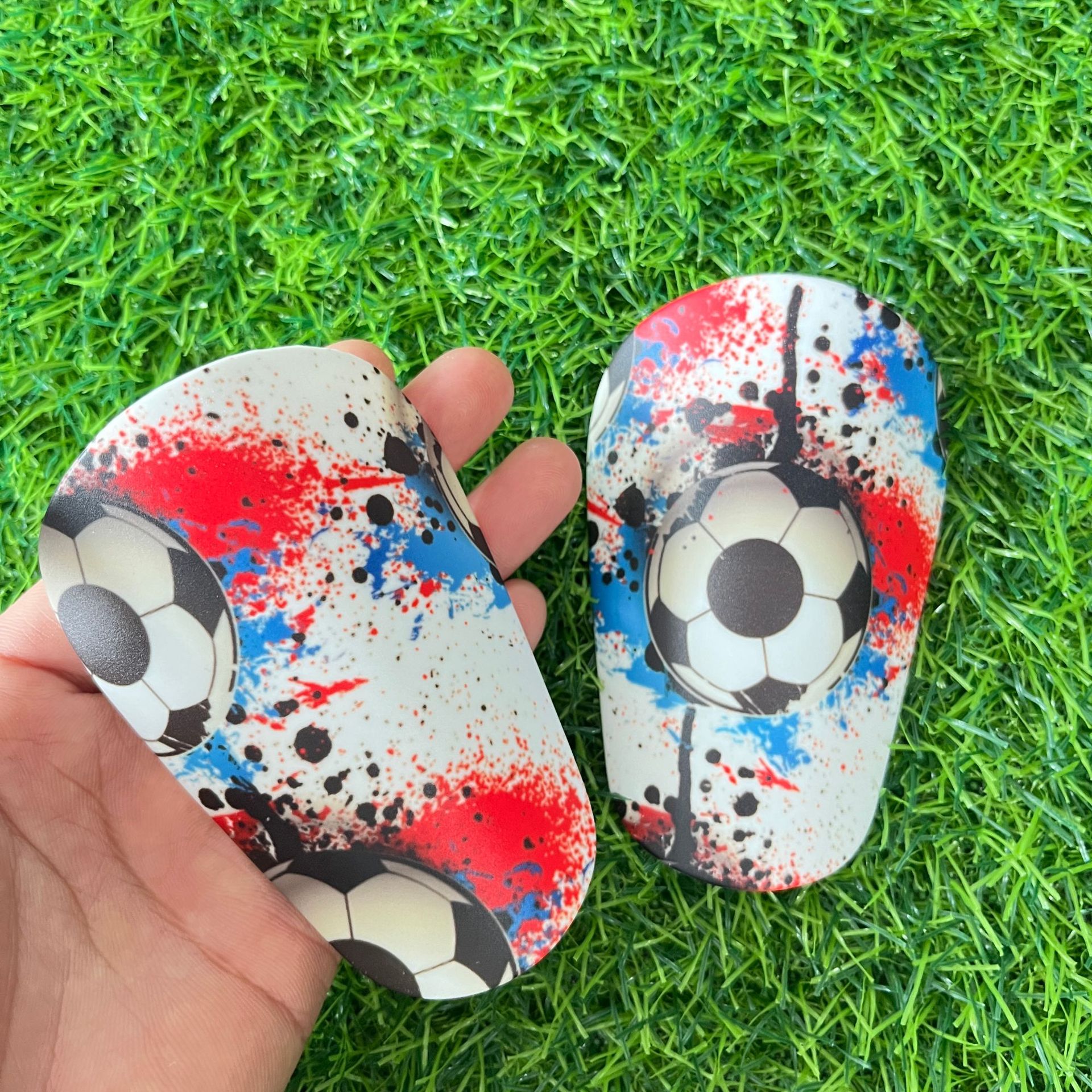 足球迷彩特小号足球护腿板迷你Mini Shin Pads 训练用品护具护胫