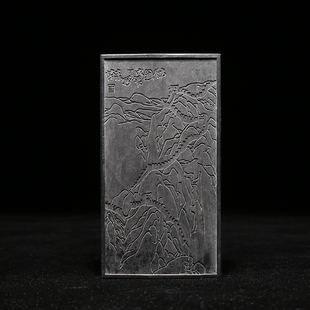 匠心非遗 歙县老胡开文墨厂90年代老墨《古龙图》老墨块 胡开文古法精松烟墨锭 古墨收藏艺术礼品书房摆件