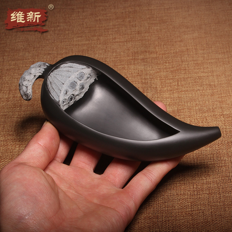 维新 匠心工艺手工雕刻《莲瓣》水盂 砚滴 水丞书房雅器磨墨 研磨加水
