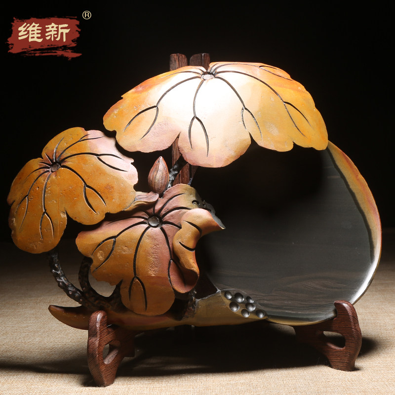 名师作品老坑砚台天然原石歙砚