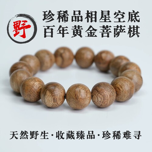 天然野料柬埔寨菩萨棋沉香手串星空底高端收藏孤品佛珠手链男女款