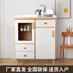 家用北欧轻奢全自动实木茶吧机多柜制冰热功能智能饮水机奶瓶消毒