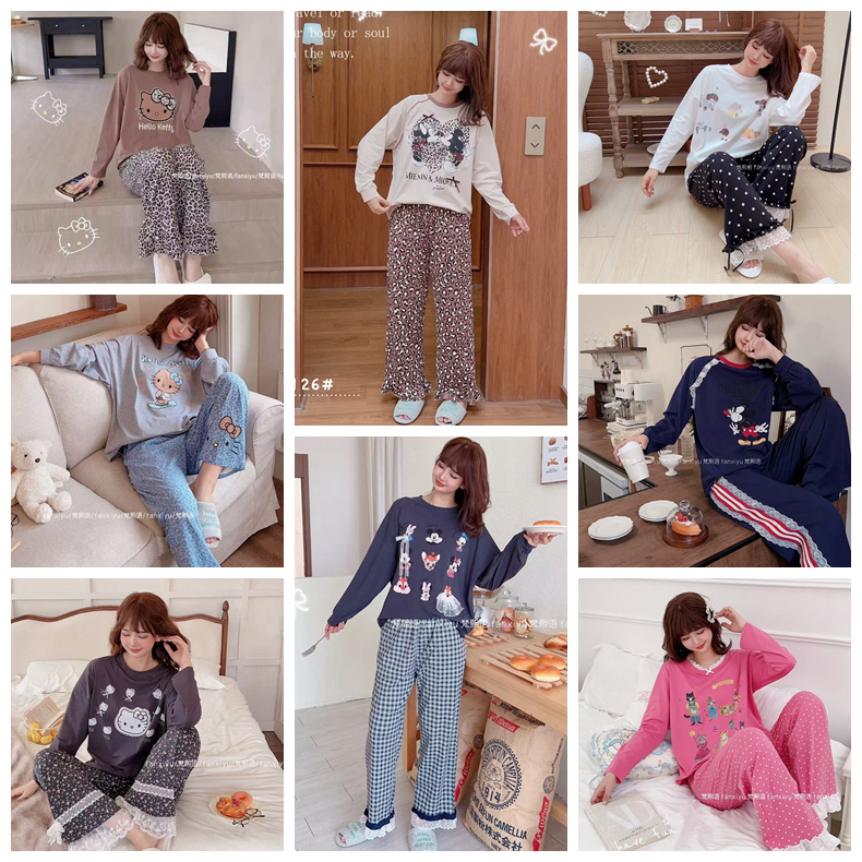 梵熙语大码宽松版时尚睡衣套装