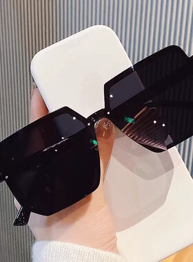 韩版个性多边形太阳镜女偏光镜简约休闲款墨镜男士潮防紫外线眼睛