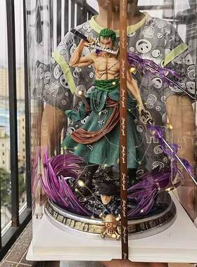 海贼王手办索隆路飞动漫模型灯光摆件送男朋友同学孩子生日礼物
