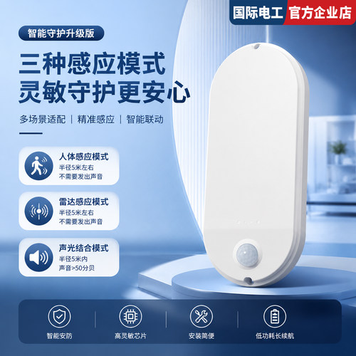声光控红外雷达感应LED三防壁灯