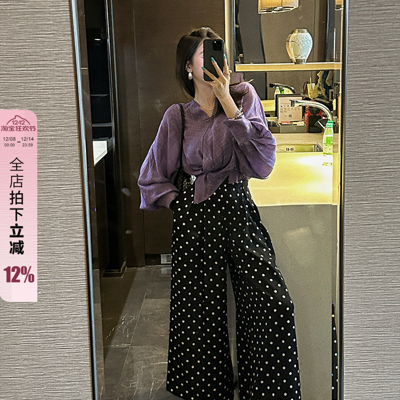 利达 NEW DADADA【晨岛密语】时尚休闲设计感裤子SDK2786