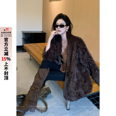 利达 NEW DADADA【简雅相生】时尚休闲修身气质外套大衣CHM1894